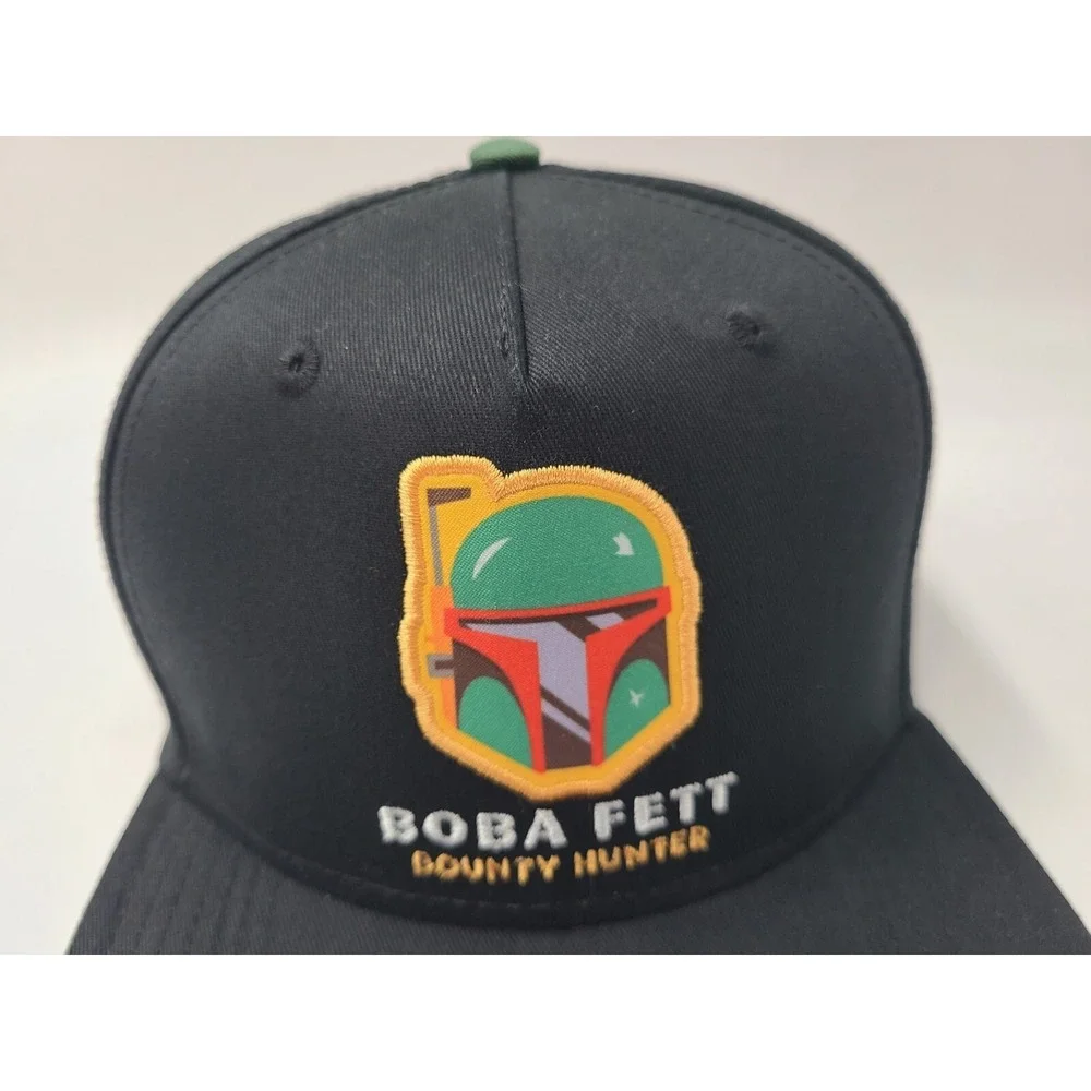 Youth Boba Fett Bounty Hunter Star Wars Snapback Hat‎ Cap Movie Boy Girl Black